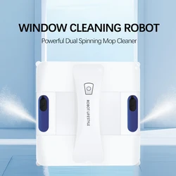 Robot Lifestyle Robotic Window Cleaner Two Sides Auto Water Spray Wash High Glass Vacuum Cleaner Remote Control Home Appliance