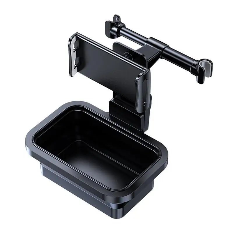 

Car Back Seat Headrest Phone Holder Seat Hanger Adjustment Car Storage Box Universal Car Back Seat Tablet Holder Stronge Box