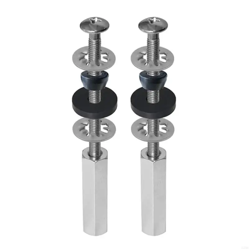 Pack Of 2 Toilet Seats Attachment Expansion Screws Toilet Seats Replacement Part Upgrades for Secure Mounting & Stability