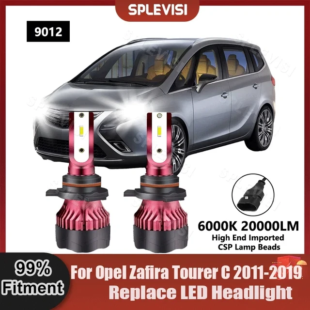 Replace 6000K LED Headlight Bulbs CSP Chips For Opel Zafira Tourer
