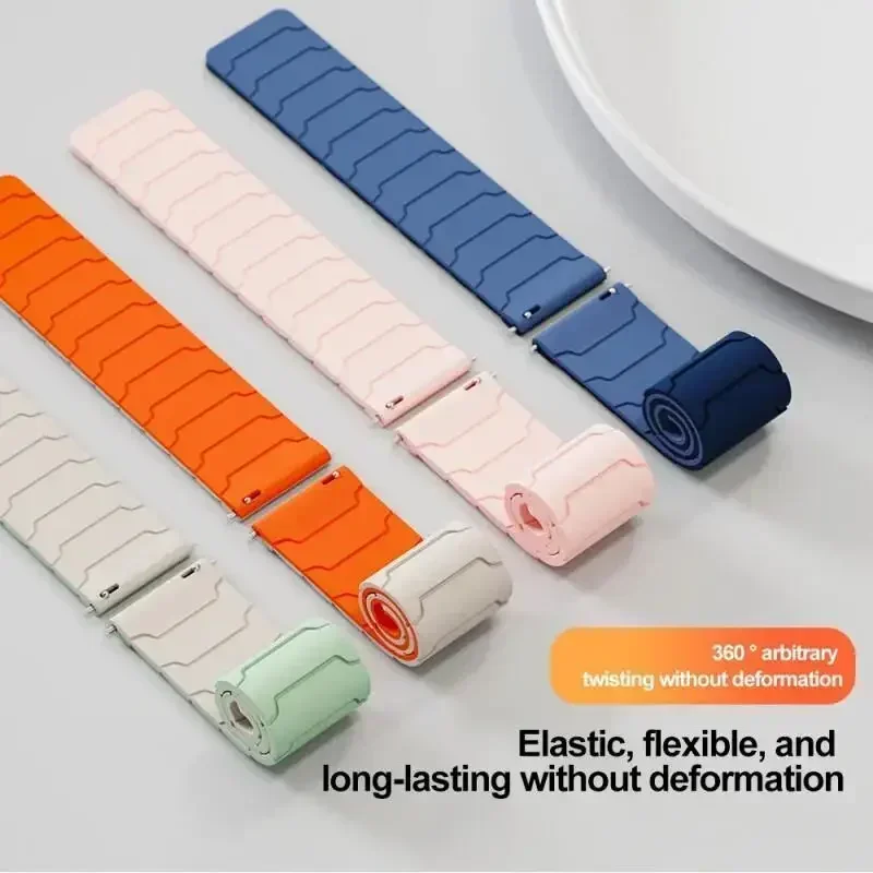 Magnetic Loop Band Silicone Strap - Universal 20mm/22mm Fit