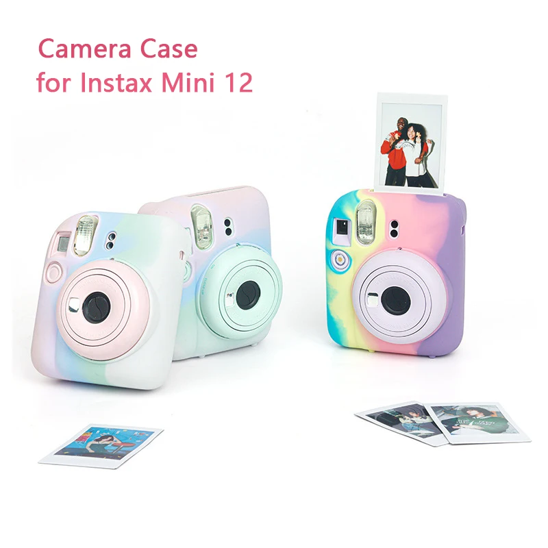 Rainbow Candy Color Camera Case for Instax Mini 12 Instant Soft