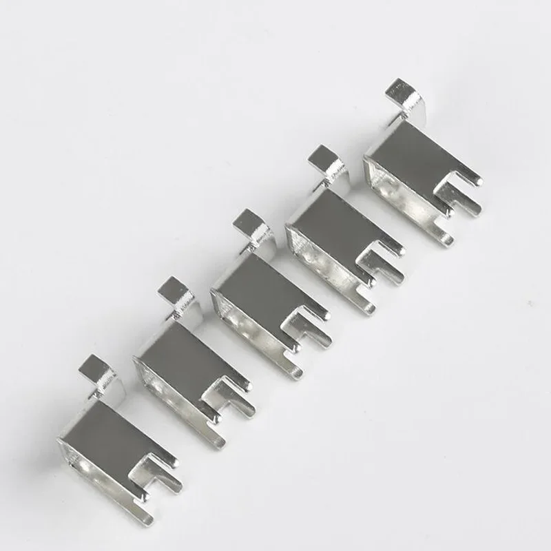 100pcs M3 Tensile PCB Welding Terminal PCB74 U Hardware 4Pin Mounting Seat Stamped Copper Terminal