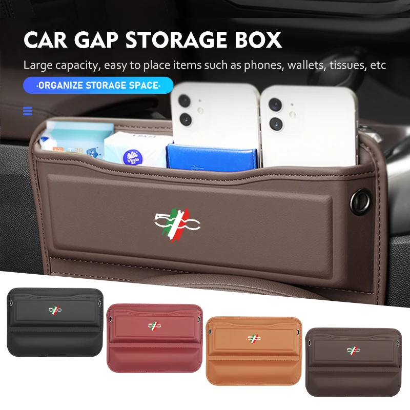 Seggiolino Auto Gap Storage Box Portabicchieri Accessori Interni Per Fiat 500 Abarth 596 500X Stilo 500S 500C