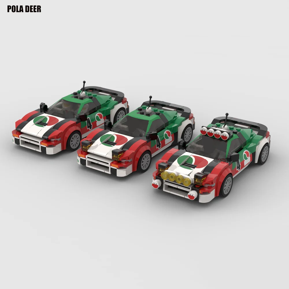 Poladeer 260-teiliges Celica GT-Set ​ ​ Champion-Serie Rennwagen Kreatives Montage-Set mit Aufklebern Baustein-Modell Jungen-Spielzeug Urlaubsgeschenk – Detail 6