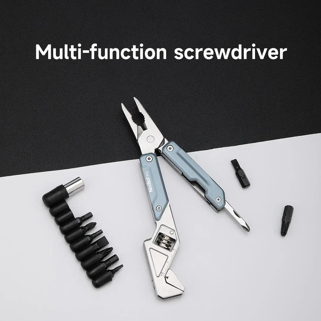 NexTool 8 In 1 Light Wrench W2 Multi Tool Foloding Pliers Multi-functional Spanner Screwdriver Outdoor Camping EDC Hand Tools 6