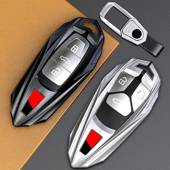 Cover chiate/telecomando per Audi A1 A3 A4 A5 A6 A7 A8 Q3 Q5 Q7 S4 S5 S6 S7 S8 R8 TT Supporto Della Protezione Fob - 2022 del Metallo di modo di Chiave Dell automobile Della Copertura Della Cassa Borsette Per