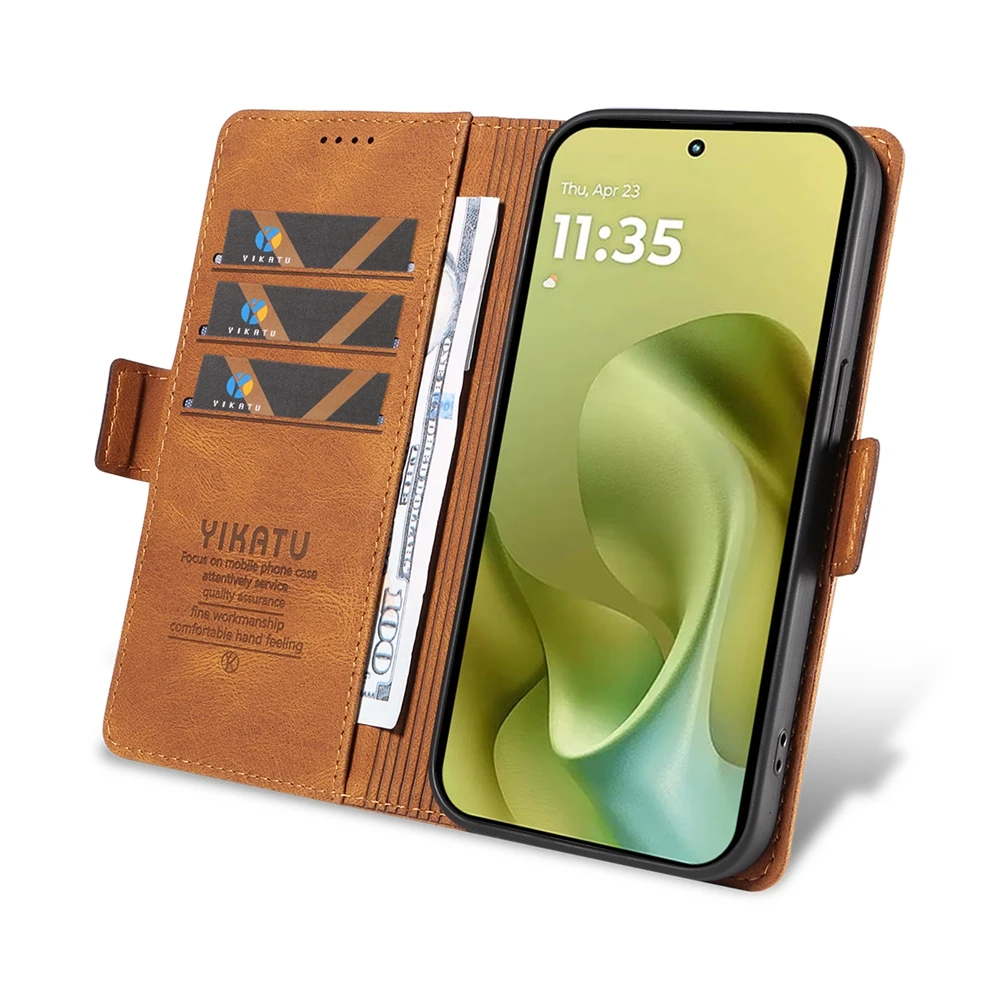 Premium Magnetic Flip Leather Phone Case – Sleek and Stylish Protection