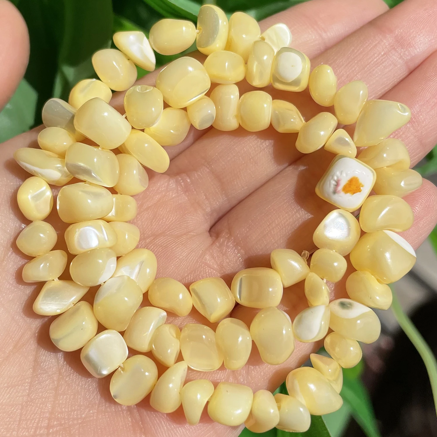 Natürliche Shell Perlen Bunte Unregelmäßigen Mopp Mutter der Perle Lose Spacer Perlen für Schmuck Machen DIY Charme Armband Halskette – Detail 15