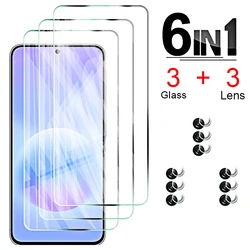 Premium Tempered Glass & Soft Film Full Cover Screen and Camera Protector - Galaxy A37 (3pcs hd 3pcs lens)