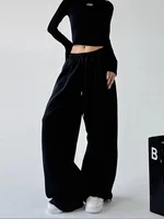 Y2K Harajuku Wide Leg Sweatpants Women Streetwear Baggy Oversize Gray Sports Pants High Waist Drawstring Casual Joggers Trousers - Image 5