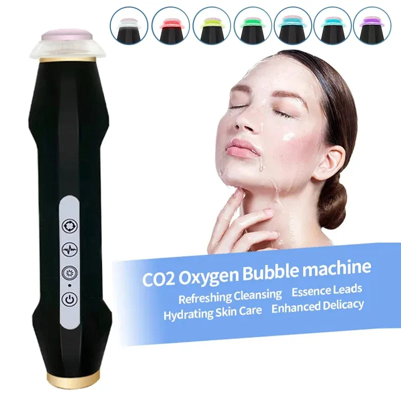 Oxygen Bubble Pen CO2 Oxygen Portable Facial Machine CO2 Gel Facial Skin Care Device SPA Bubble Beauty Machine