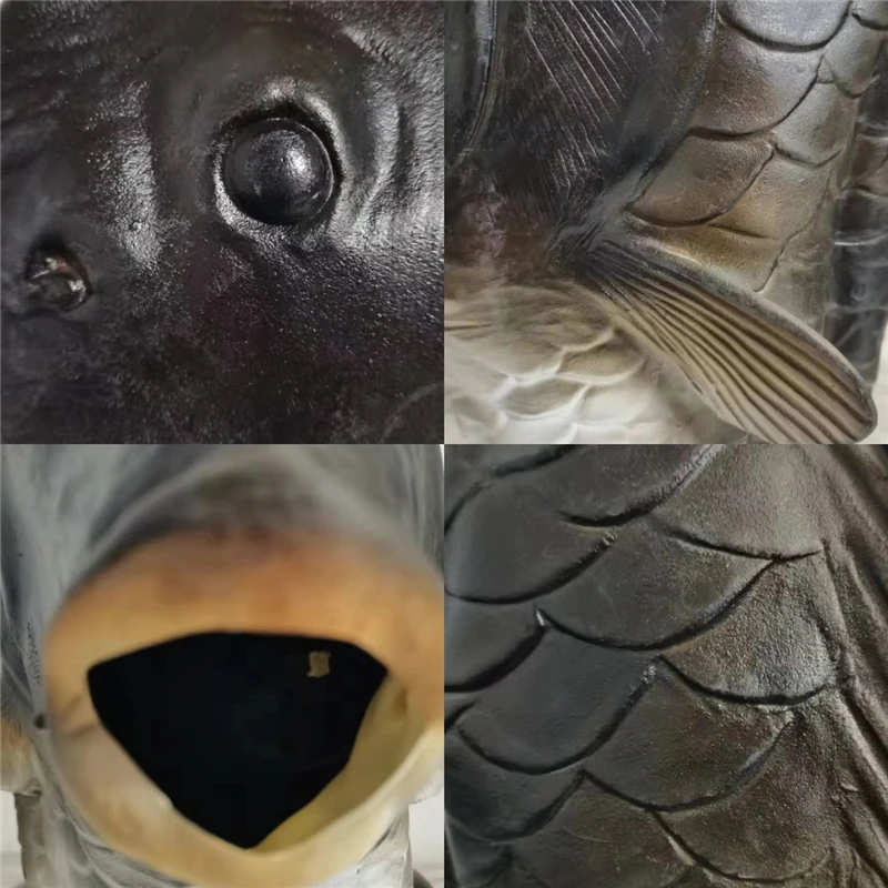 Maschera Pesce Realistica In Lattice - Verde Per Halloween E Carnevale, Taglia Unica Adulti E Bambini