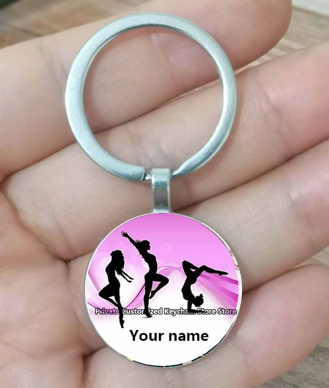 

Gymnastics Personnel Custom Name Keychain