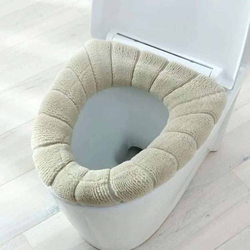 Toilet Seat Pad Stretchable Toilet Seat Cushion Cover Mat Warmer 1pc 30x30cm