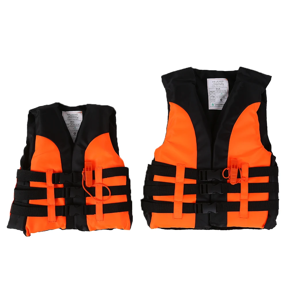 Description Picture 5 of itemLife Vest Buoyancy Life Jacket Adjustable Boating Drifting Aid Jacket With Whistle for Swimming Boating Lifesaving Products
