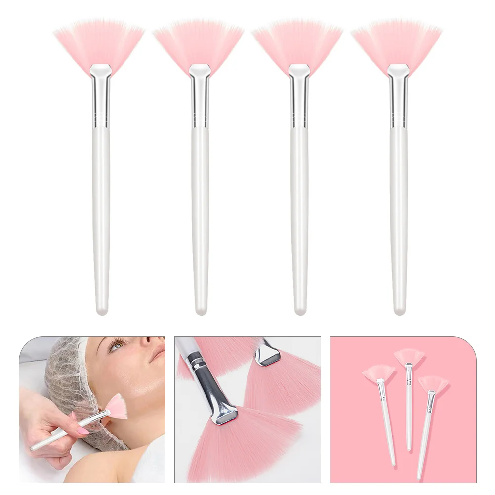 

4Pcs Fan Face Makeup Brush Highlighting Brush Cheekbones