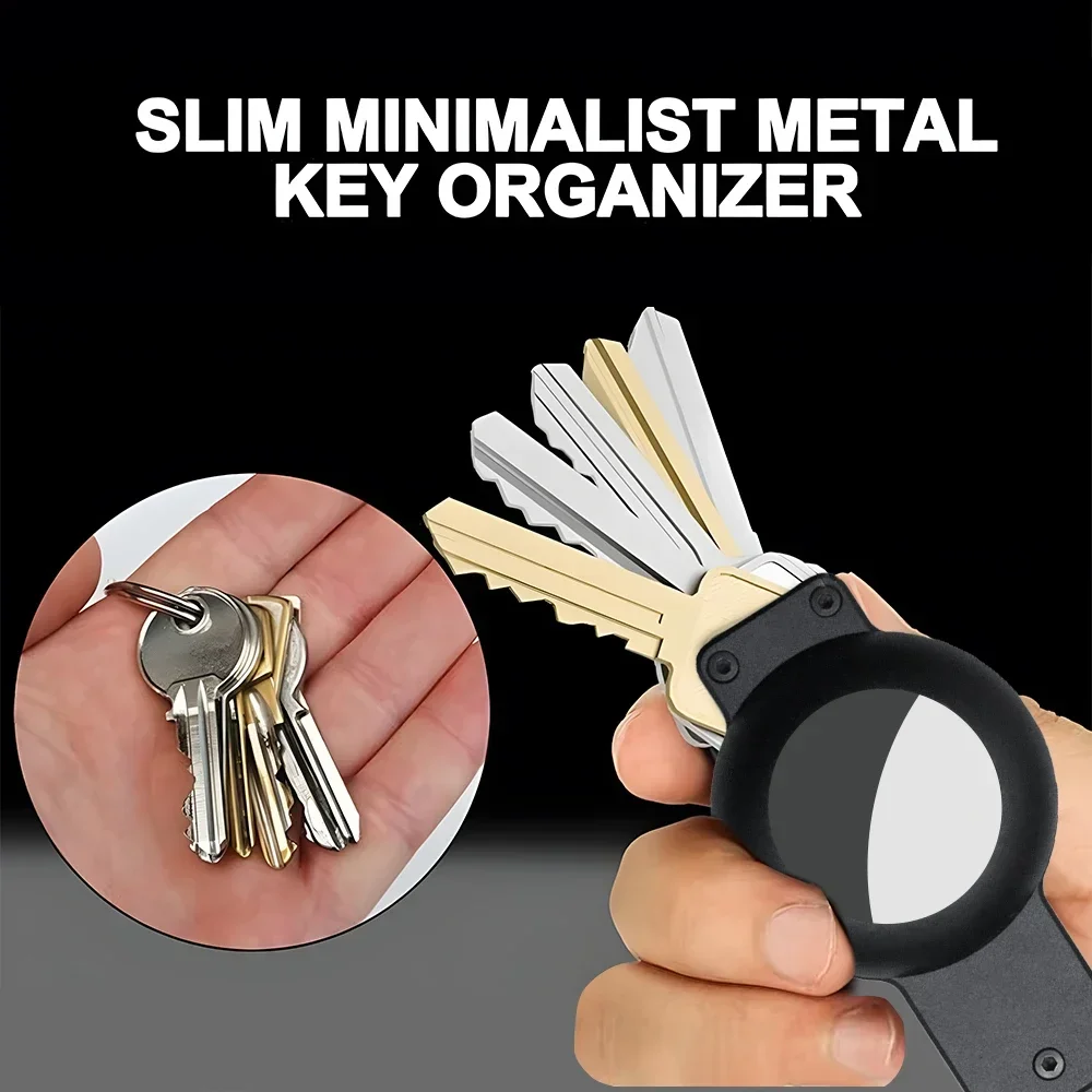 Key Holder Keychain for Apple Airtag Key holder aluminum alloy keychain compatible with Apple Airtag