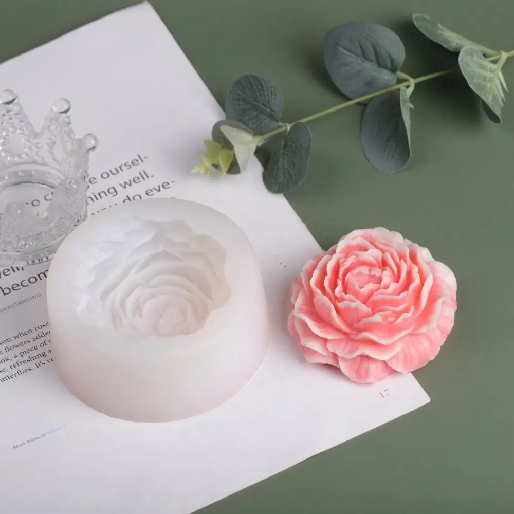 

Удобная эпоксидная смола, цветы, свеча, сделай сам, воск для ароматерапии 3D форма для свечи, форма для мыла, форма для пиона, силиконовая форма