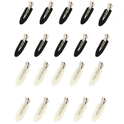 Set of 10 No-Crease Hair Clips (20pcs black white)