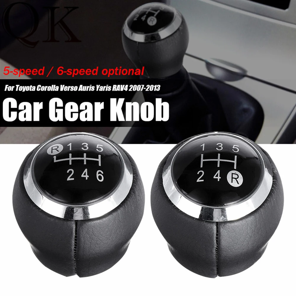 

5/6 Speed Car Gear Shift Knob Lever Shifter Stick Handball For Toyota Corolla RAV4 Avensis Yaris Verso Auris Aygo Car Accessory