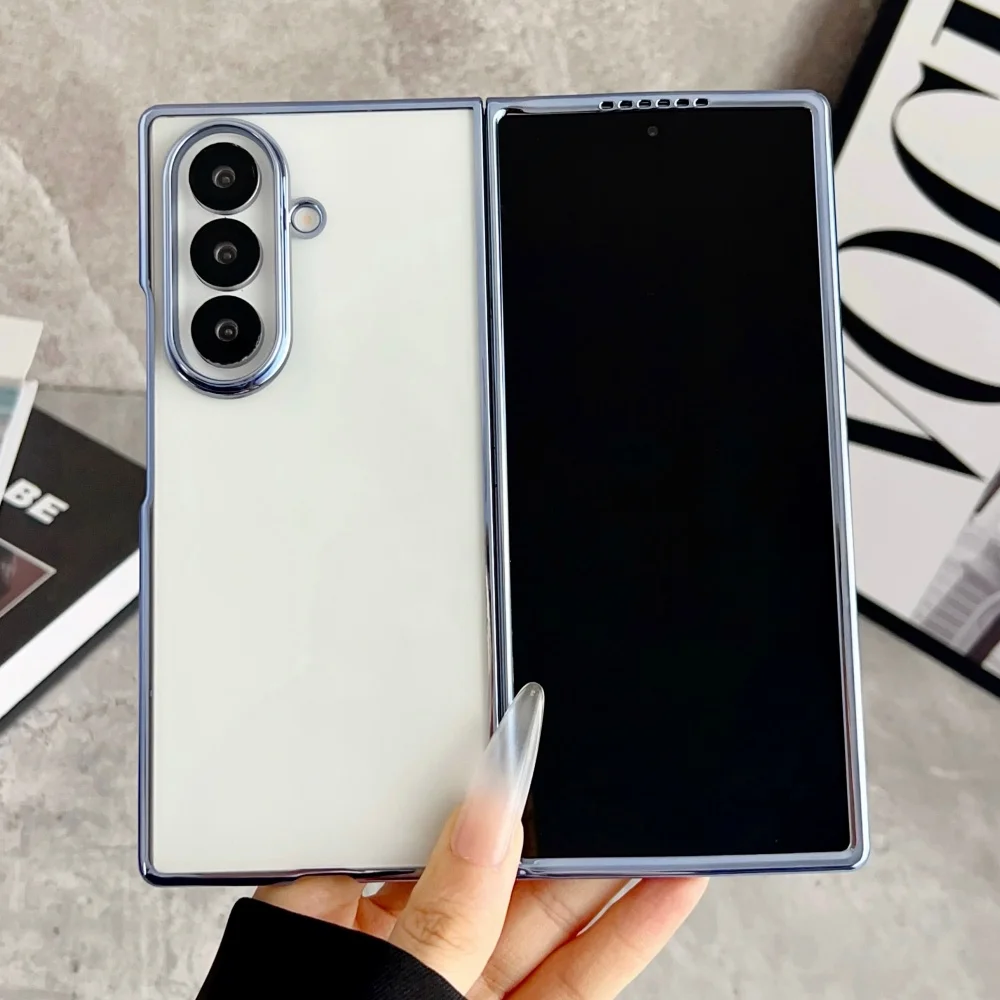 Transparente, weiche Silikonhülle für Samsung Galaxy Z Fold 8 7 6 5 5G, ultradünne, stoßfeste Schutzhülle für Z Fold7