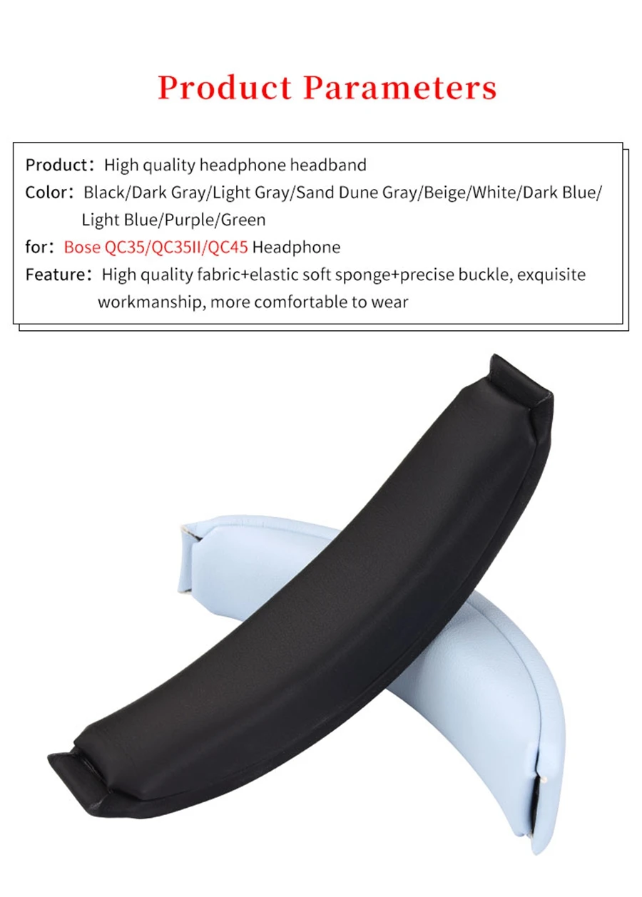 Headphone Head Beam for Bose QC35 QC35II QC45 Earphone Headband QuietComfort 45 QC 35 II Headset Headbeam Replacement