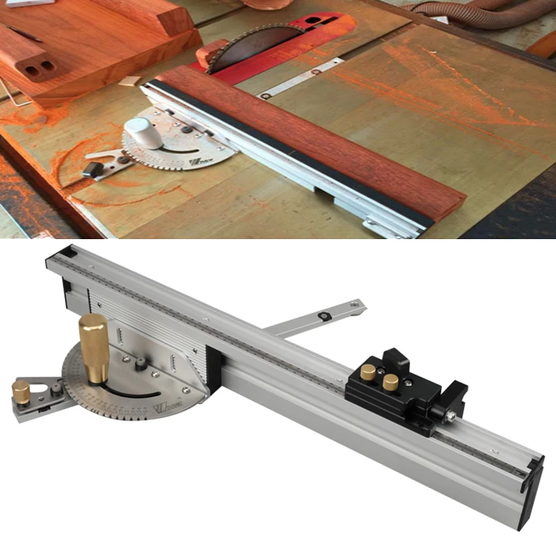 Ruler Stop 450mm Assembly Gauge Router Miter Gauge track Sawing with
