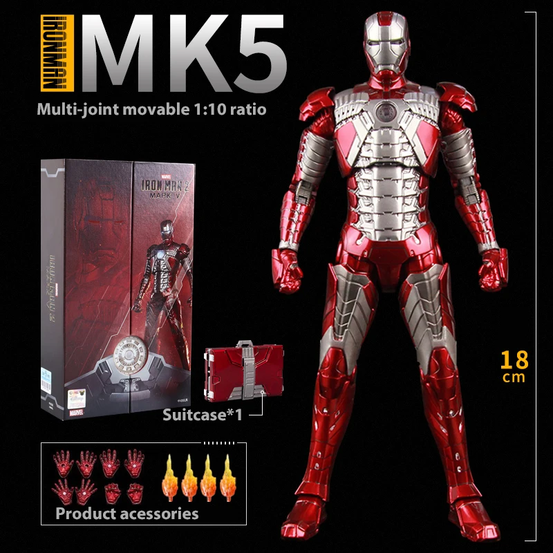 ZD Toys マーベルアイアンマン MK1 MK2 MK3 MK4 MK5 MK6 MK7 モデル 7