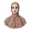 Soft Elastic Ready Jersey Cotton Hijab Undercap For Muslim Woman Bonnet Solid Color Instant Inner Caps Ladies Headband Free Size 5