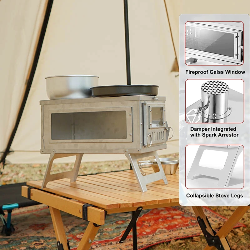 Portable Tent Stove Outdoor Hiking | Portable Camping Tent Stove - Portable  Stove - Aliexpress