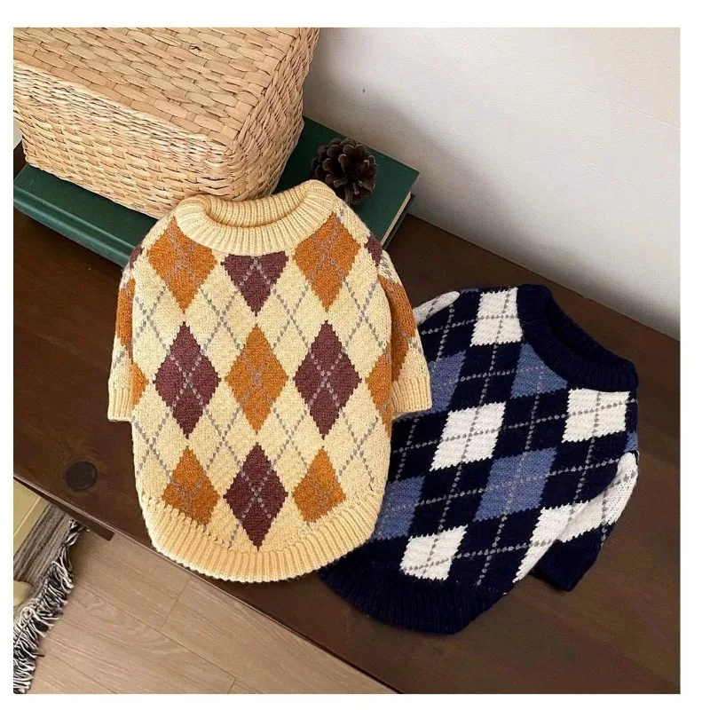 Autunno E Inverno Pet Cat Maglione Lavorato A Maglia Bomei Vip Dog Teddy Bears Small Puppy Schnauzer Clothes