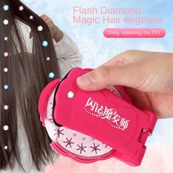 Machine à cheveux tressée pour enfants, maison de jeu, bricolage, accessoires de maquillage pour filles, ensemble de jouets, cadeaux de vacances 