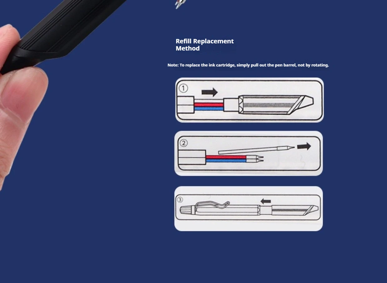 Japan UNI JETSTREAM Tricolor Multifunktions-Kugelschreiber, SXE3-2503 0,28 mm ultrafeiner Stift, Geschäftssignieren, Schreibwaren – Detail 9