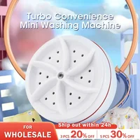 Mini Washing Machine USB Rotating Turbine Portable Washing Machine For Socks Underwear Wash Dishes For Travel Home Business Trip 1