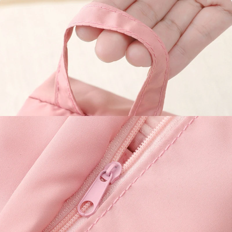 Houseeker Portable Travel Storage Bag Waterproof Cosmetics Toiletries Organizer Socks Underwear Handheld Zipper Storage Bags