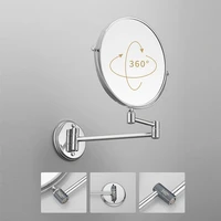 กระจกแต่งหน้าติดผนังขนาด 8 นิ้ว, กระจกแต่งหน้าในห้องน้ำ, กระจกแต่งหน้าแบบปรับได้สองด้านขยาย 3 เท่าสำหรับห้องน้ำ 1