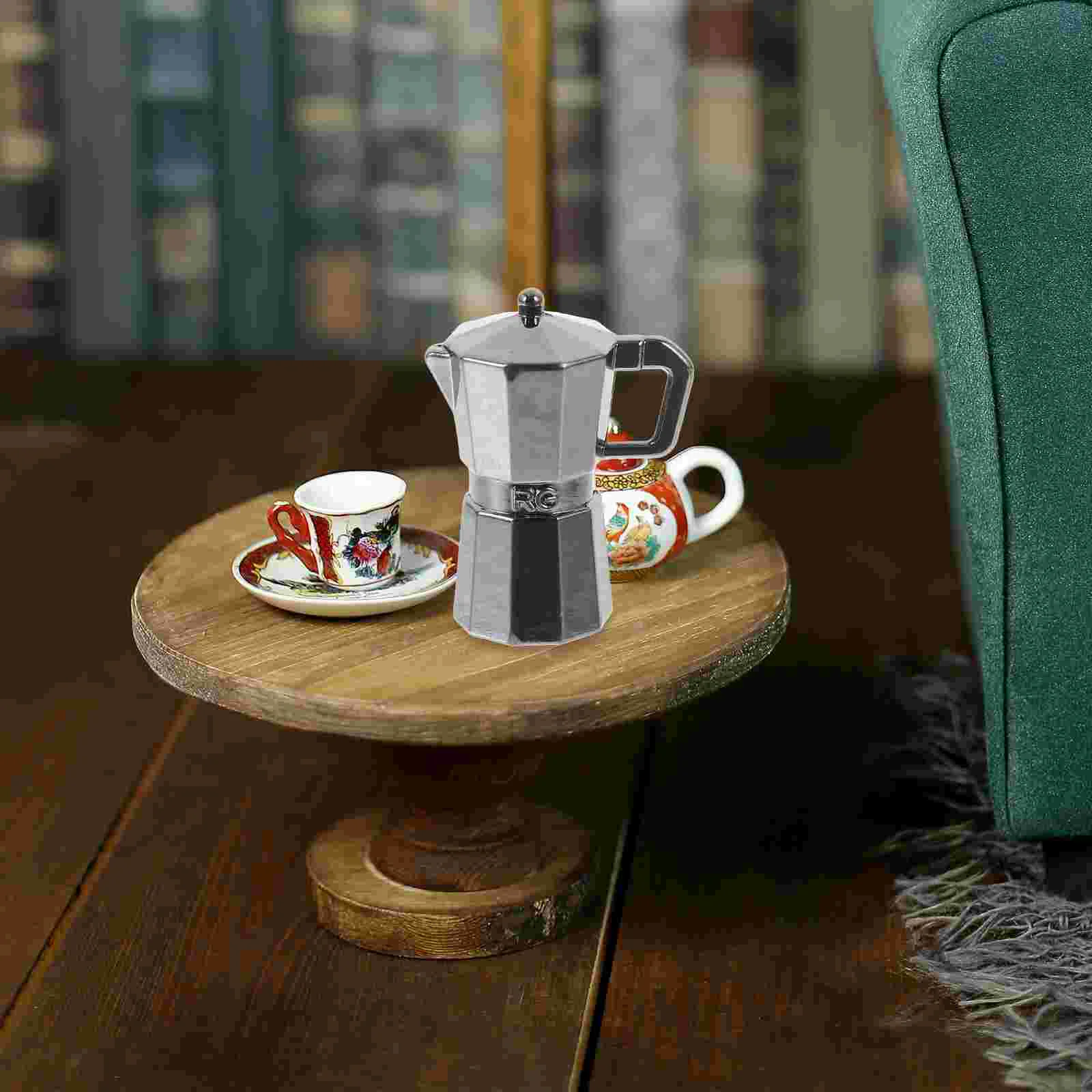 

Miniature Coffee Pot Kitchen Accessories Dollhouse Supplies Stuff Simulation Decor Prop Pretend Decorations