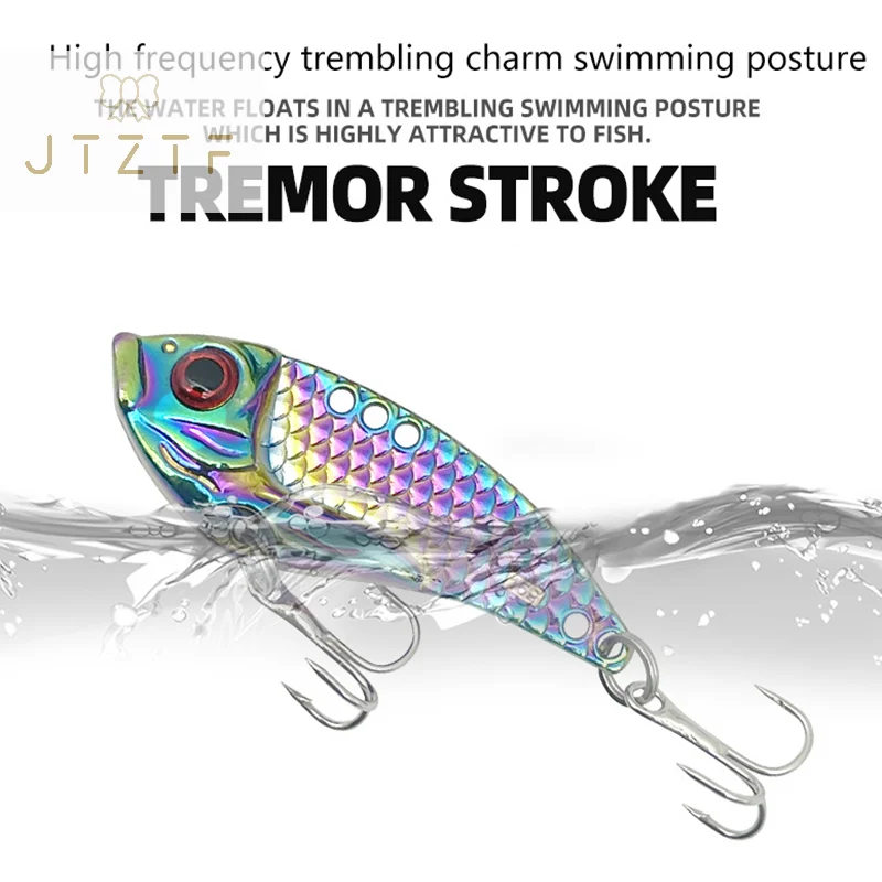 

Crankbait Bass Artificial Hard Baits Cicada VIB Fishing Tackle 10g Metal Spinner Fishing Bait VIB Spoon Fishing Lure