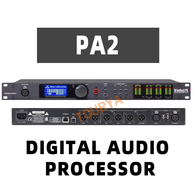Audio Processor PA/PA2/260 Professional Digital Audio Processor 3 into 6 out of Speaker Audio Matrix Signal Processor DSP Stage Performance
