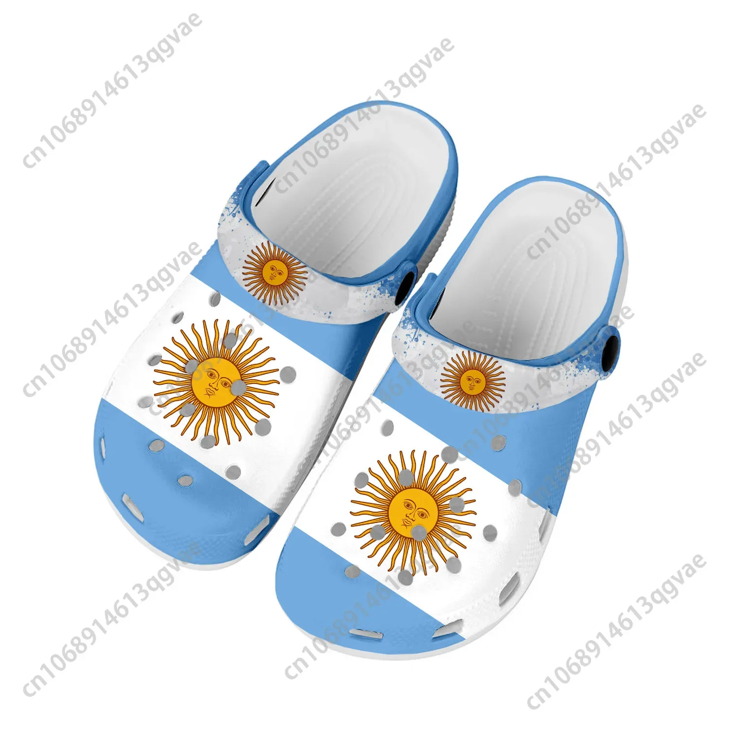 

Argentine Flag Home Clogs Custom Water Shoes Mens Womens Teenager Argentina Shoe Garden Clog Breathable Beach Hole Slippers