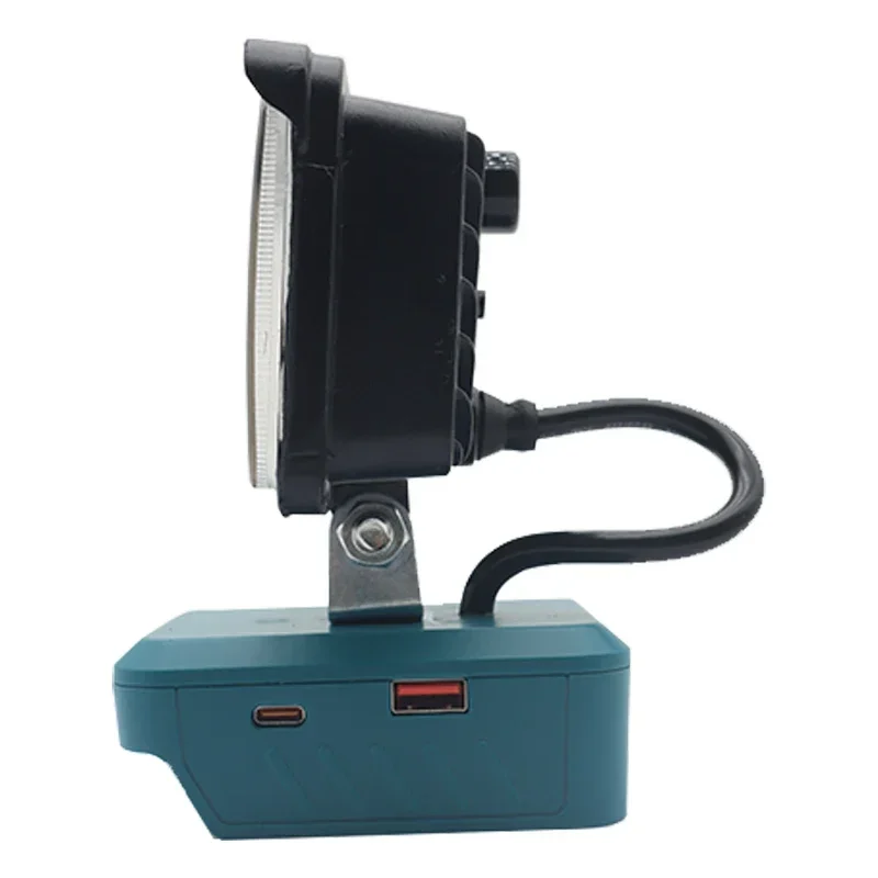 Portable Work Light Car LED Working Lamp Flashlight Torch Spotlight Type C USB Power Bank Makita Lomvum Zhipu Hongsong 18V Li-ion Battery