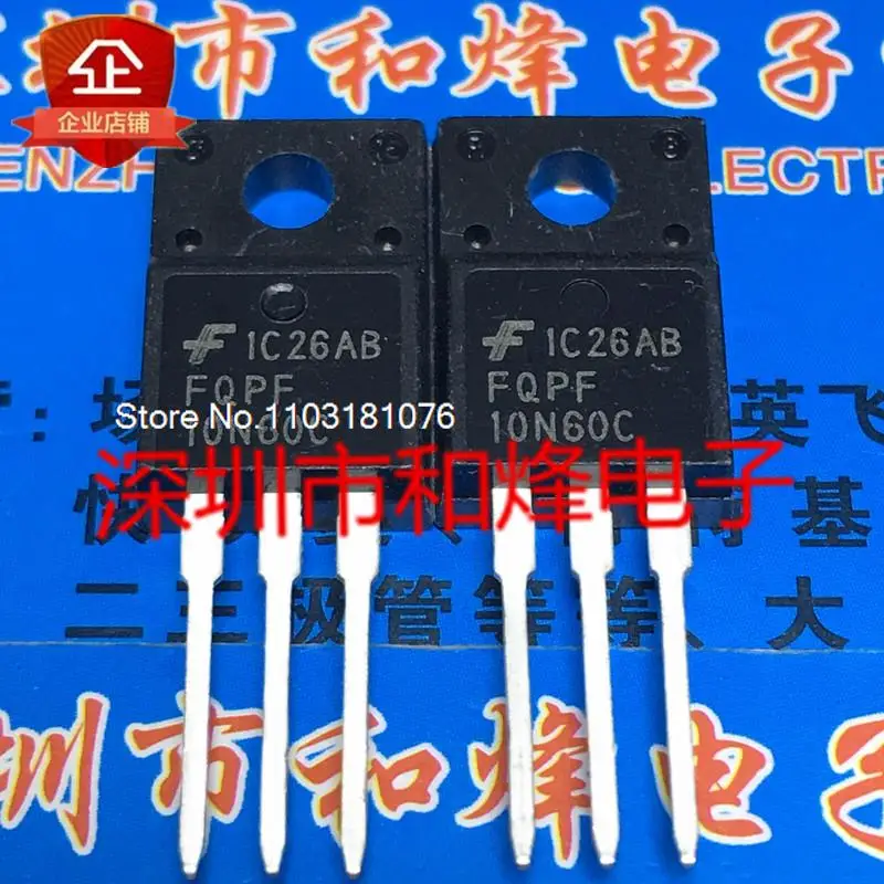 

(20PCS/LOT) FQPF10N60C TO-220F 9.5A 600V New Original Stock Power chip