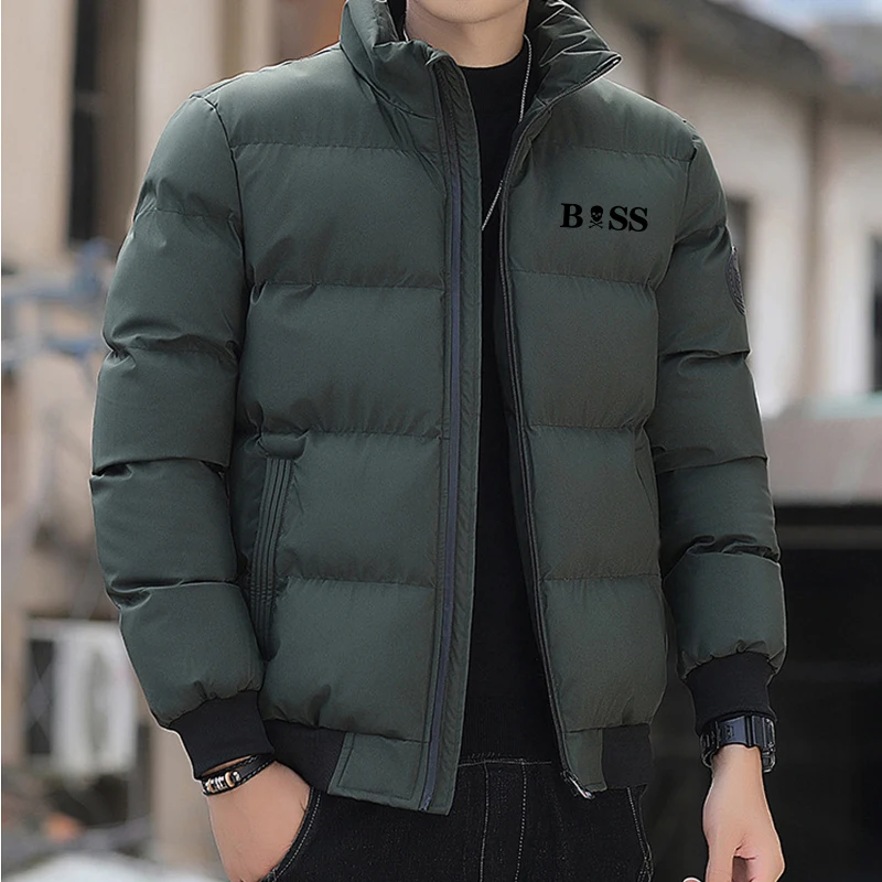 New parka jacket 2024 Men's winter and coat Cotton windproof thick thermal M-5XL