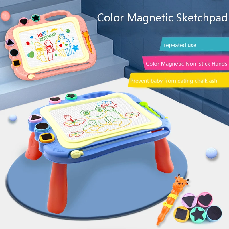 Children Magnetic Drawing Table Toys Kids Painting Board Desk Arts