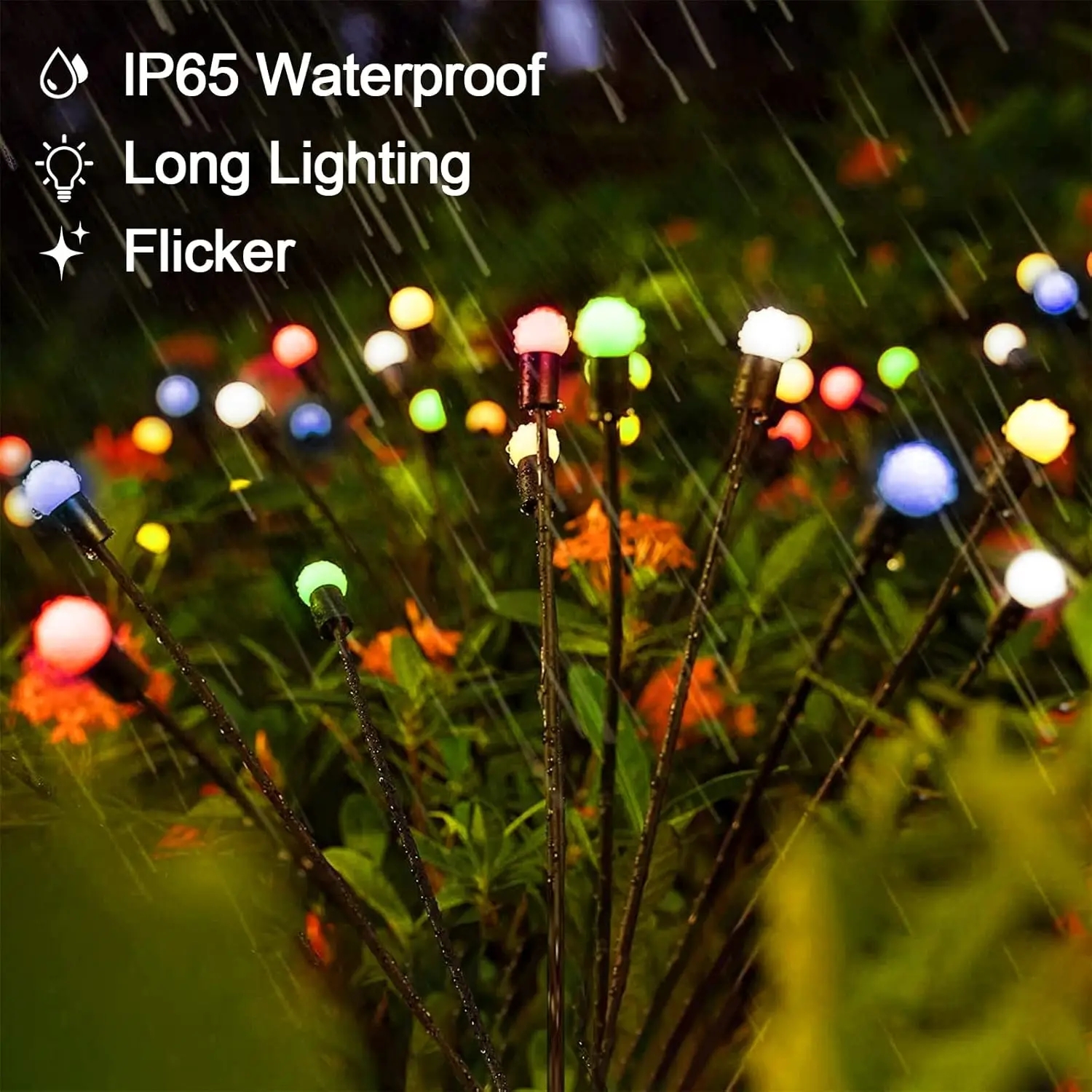 Solar Garden Lights Solar Firefly Lamp LED Swaying Solar Firefly Lights Solar Waterproof Garden Decorative Lights Festival Lamp 3