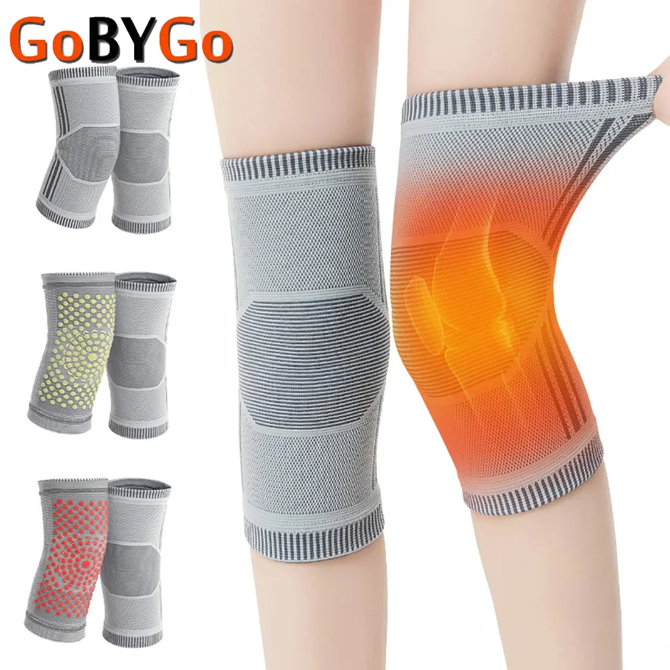 

1Pair Graphene Wormwood Knee Pads Self Heating Knee Brace Support for Therapy Kneepads Arthritis Pain Relief Arthritis Protector