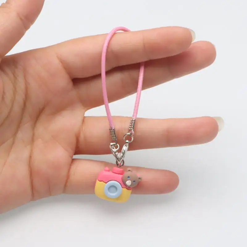 Mini Bear DIY Camera Dress up Plush Toy for 17cm Labubu Plush doll Accessories 6