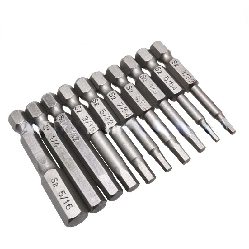 Juego De Brocas Magnéticas Allen Métrico De 10 Piezas 1/4 A | Meses Sin Interés