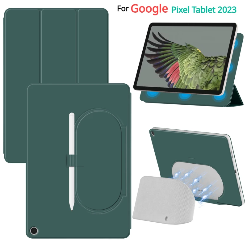 

Прочный Магнитный смарт-чехол для планшета Google Pixel 2023, 11 дюймов, защитный флип-чехол из искусственной кожи с подставкой